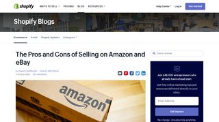 Selling on Amazon and eBay - The Pros and Cons - Marketplace Fees ...