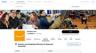 Amazon.com Employee Reviews for Seasonal Associate - Indeed