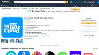 My Music Cloud: storage & sync: Amazon.co.uk: Appstore for Android
