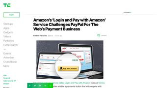 Amazon's 'Login and Pay with Amazon' Service Challenges PayPal ...