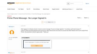 Prime Photo Message - No Longer Signed In - Amazon Drive & Prime ...