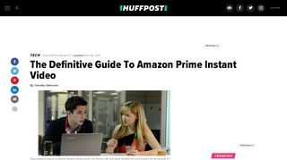 The Definitive Guide To Amazon Prime Instant Video | HuffPost