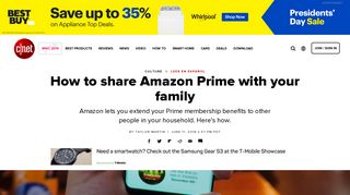 How to share Amazon Prime with your family - CNET
