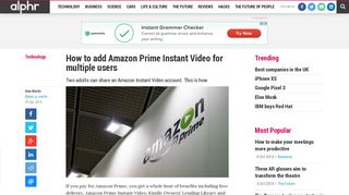 How to add Amazon Prime Instant Video for multiple users | Alphr