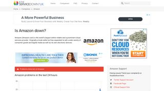 Amazon down? Current status and problems - Is The Service Down? UK