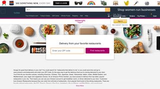 Amazon Restaurants | Food Delivery - Amazon.com