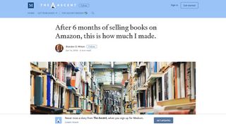 After 6 months of selling books on Amazon, this is how much I made.