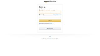 Amazon Sign In - Amazon Seller Central EUROPE