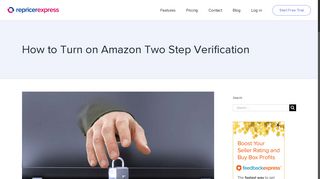 How to Turn on Amazon Two Step Verification - RepricerExpress