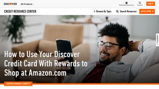 Use a Credit Card With Rewards at Amazon.com | Discover