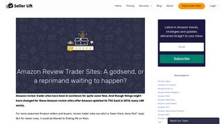 Amazon Review Trader Sites: A godsend, or a reprimand waiting to ...