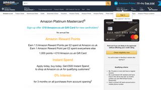 Amazon.co.uk Credit