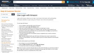 Amazon.co.uk Help: Use Login with Amazon