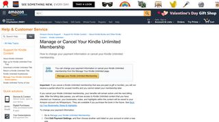 Amazon.com Help: Manage Your Kindle Unlimited Subscription