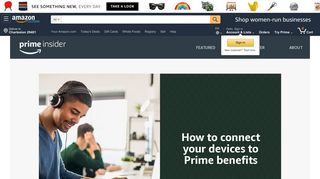 How to connect your devices to Prime benefits - Amazon.com