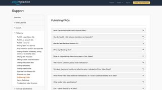 Publishing FAQs - Support – Prime Video Direct