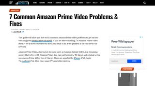 7 Common Amazon Prime Video Problems & Fixes - Gotta Be Mobile