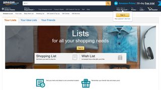 List - Amazon UK