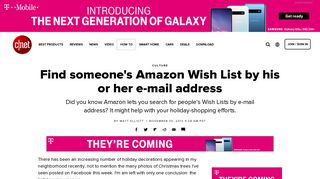 Find someone's Amazon Wish List by his or her e-mail address - CNET