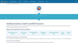 How to Pay AmBank Islamic Credit Card Bill Online - BBazaar