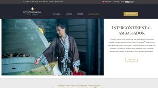 InterContinental Ambassador Programme - IHG.com