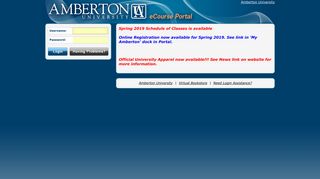 Amberton University eCourse Portal