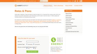 Rates and Plans - Compare in Your State | Ambit Energy