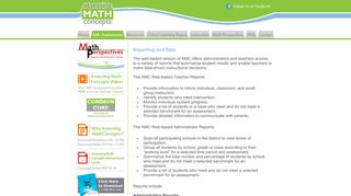 Assessing Math Concepts : AMC Anywhere