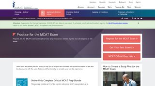 Practice for the MCAT Exam - AAMC Students