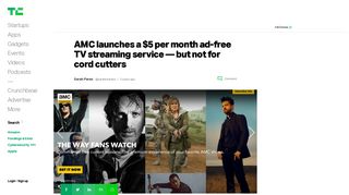 AMC launches a $5 per month ad-free TV streaming service — but not ...