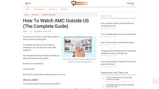 How To Watch AMC Outside US (The Complete And Final Guide)