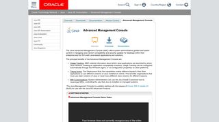 Advanced Management Console - Oracle