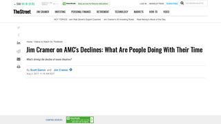 Jim Cramer on AMC's Declines: What Are People Doing With Their ...