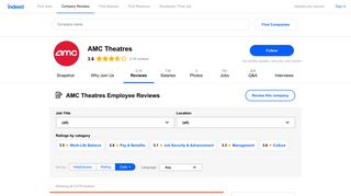 Working as an Associate at AMC Theatres: Employee Reviews ...