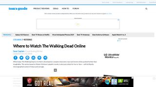 Where to Watch The Walking Dead Online - Tom's Guide