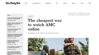 AMC Streaming: 6 Ways to Watch AMC Online Live - The Daily Dot