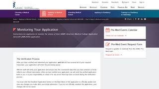 Monitoring Your Application - AAMC Students