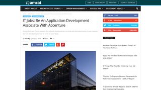 IT Jobs: Be An Application Development Associate With Accenture
