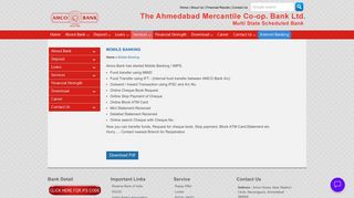 Mobile Banking | The Ahmedabad Mercantile Co-op ... - Amco Bank