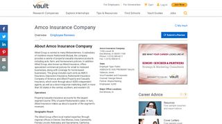 Amco Insurance Company|Company Profile|Vault.com