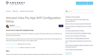 Amcrest View Pro App WiFi Configuration Setup – Amcrest