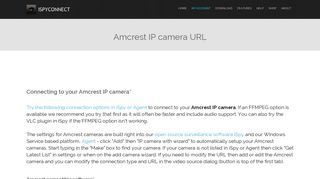 Connect to Amcrest IP cameras