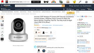 Amazon.com : Amcrest 720P Wireless IP Camera WiFi Security ...