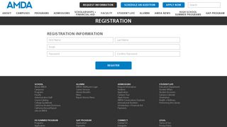 AMDA | Registration