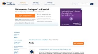 Amda — College Confidential
