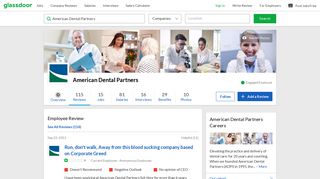 American Dental Partners - Run, don't walk, Away from this blood ...