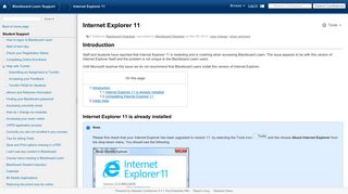 Internet Explorer 11 - Blackboard Learn Support - Ulster University ...