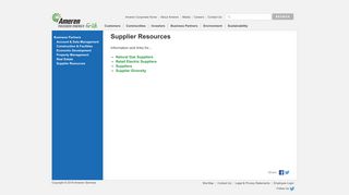 Supplier Resources | Ameren