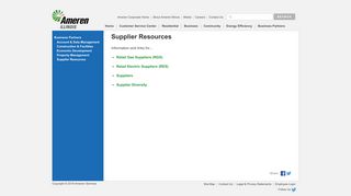 Supplier Resources | Ameren Illinois