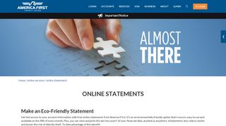 Online Statements- America First Credit Union
